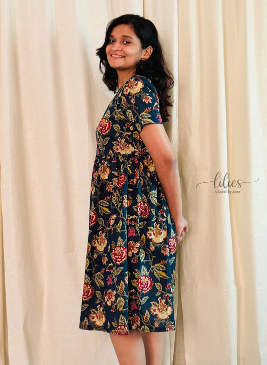 Aranya Maxi Dress - Blue