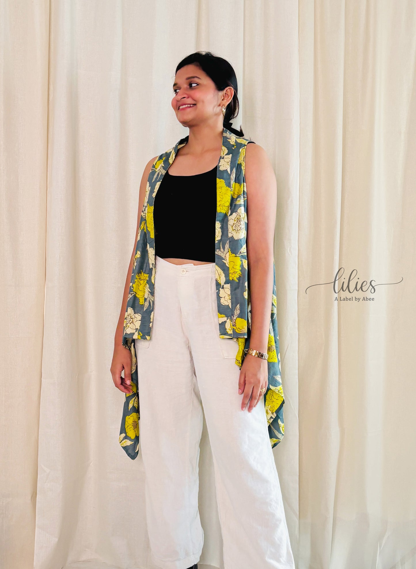 Summer Flora Longline Shrug