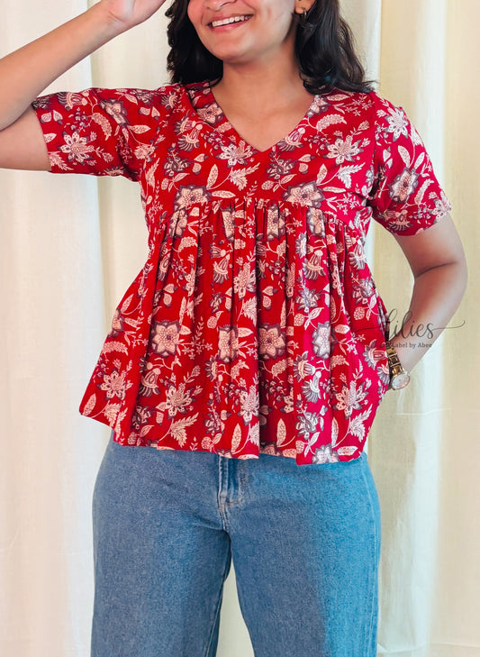 Scarlet Garden Top