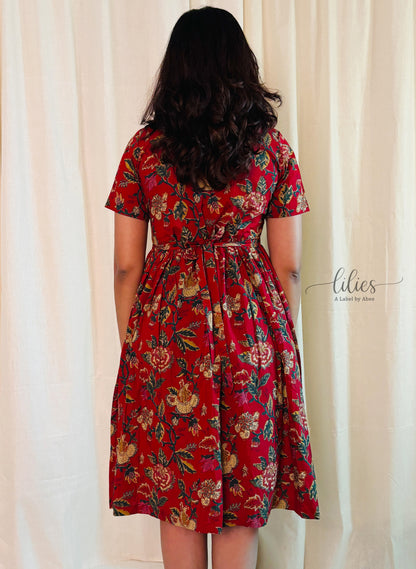 Aranya Maxi Dress - Red
