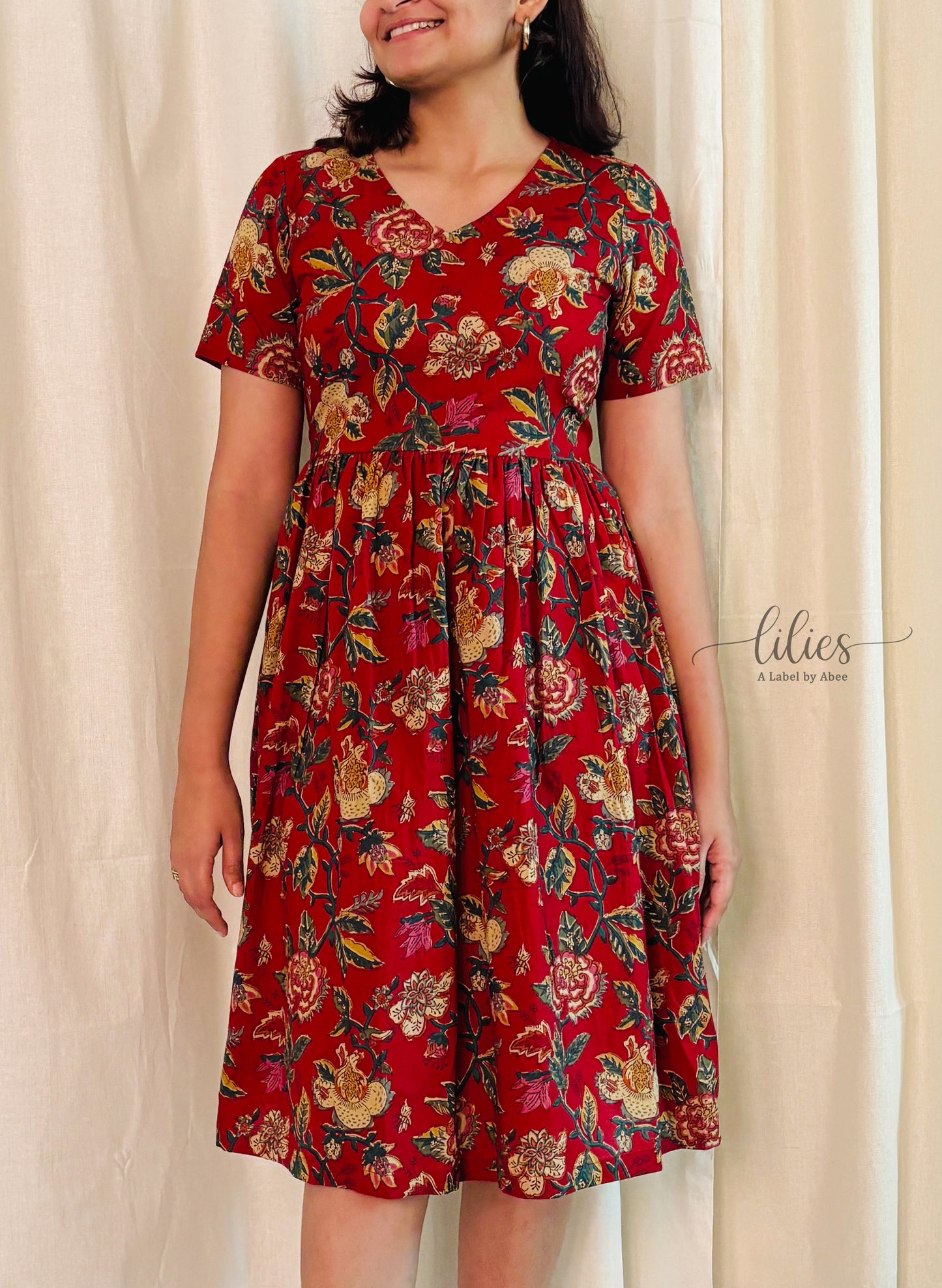 Aranya Maxi Dress - Red