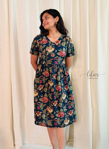 Aranya Maxi Dress - Blue