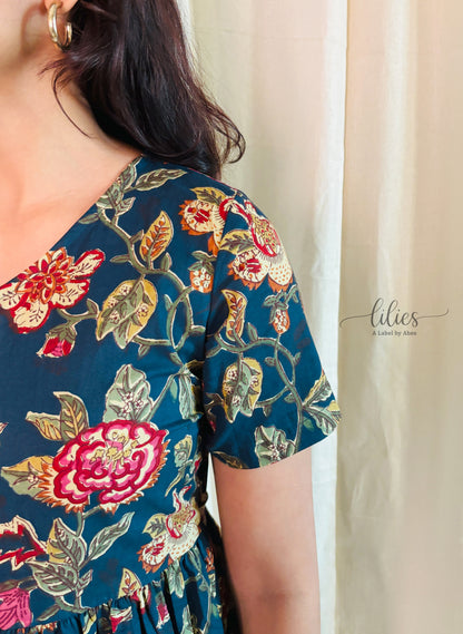 Aranya Maxi Dress - Blue