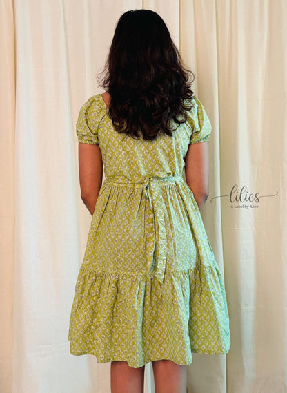 Flirt in Florals - Mint Green