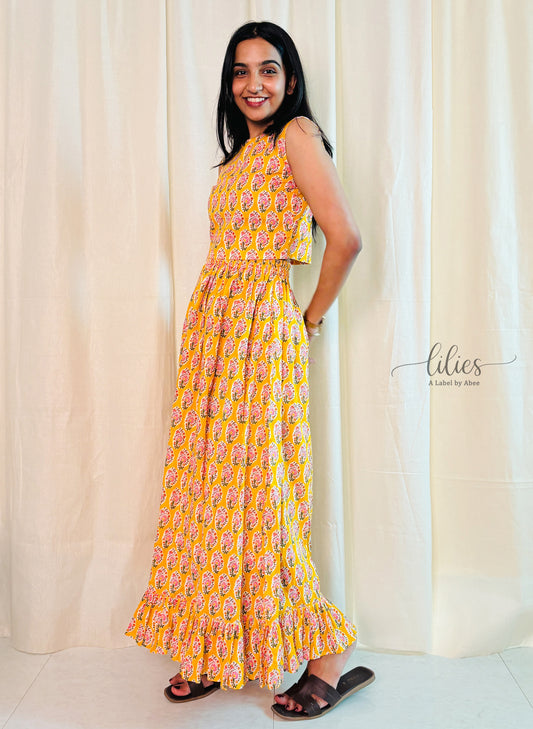 Sunshine Bloom Skirt Top Co-ord