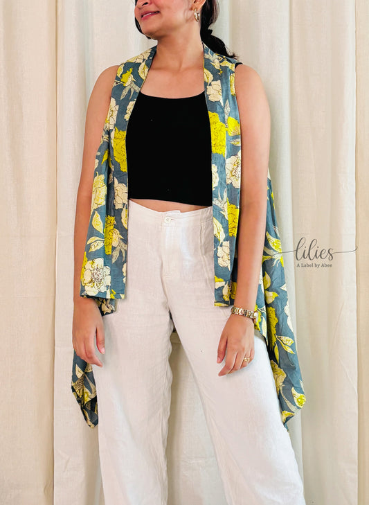 Summer Flora Longline Shrug